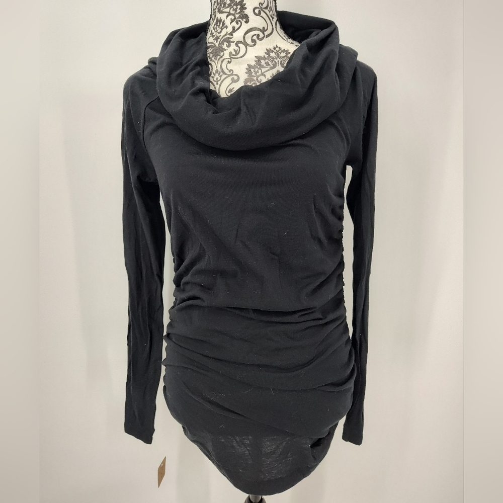 Ralph Lauren Rugby NWT Black Cowl Neck Blouse Girls XL